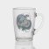 New Year's glass coffee mug "Snakes", 300 ml, mix