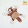 Textile toy with a rope "beaver" with a squeak, rustling, 26 x 28 cm