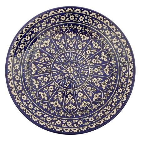 Lryagan Round Rishtan Ceramics, 41cm, Kara Kalam, Mix-5
