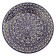 Lryagan Round Rishtan Ceramics, 41cm, Kara Kalam, Mix