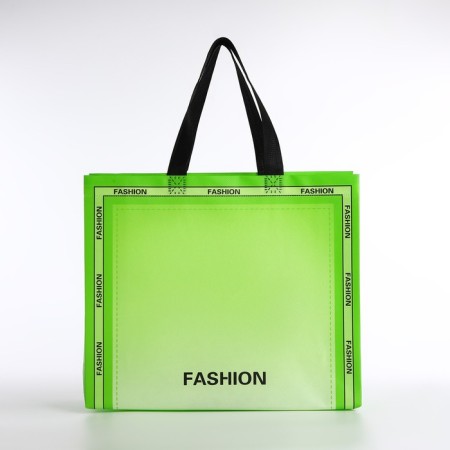 Bag without fastening, green color-1