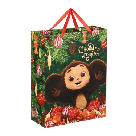 Gift package, 31x40x11.5 cm, packaging, Cheburashka-2