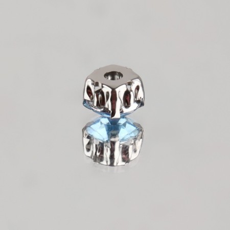 Rhinestones are sewing “circle”, in the frame, d = 8 mm, 20 pcs, the color of the blue-2