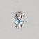 Rhinestones are sewing “circle”, in the frame, d = 8 mm, 20 pcs, the color of the blue