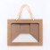 Gift package with a wide bottom and window 25 x 19 x 18 cm, craft