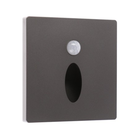 Built-in lamp for the stairs, NL-38, engine sensor, 1.5 W, 60 lm, 3000k, silver