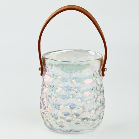 ORION Flowers Vase of Transparent Glass 15 × 13 × 8.5 cm-1