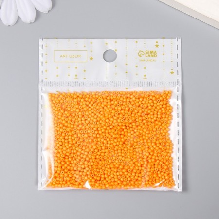Glass beads 12/0 "carrot" 15 grams-2
