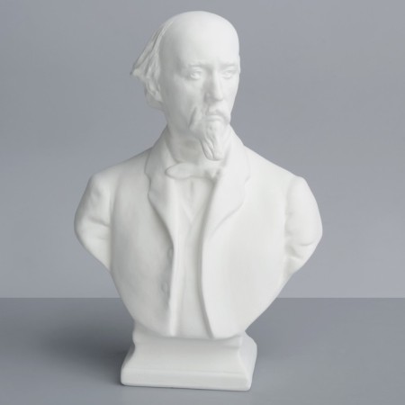 Gypsum figure famous people: Nekrasov bust, 14 x 8 x 20.5 cm