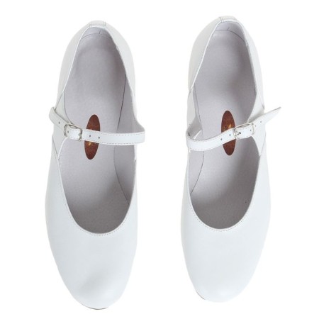 Folk -folk shoes, length on insole 26 cm, white color-1