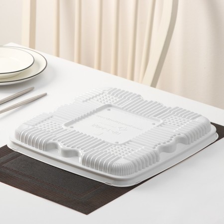 Single cakery PRT-240, bottom, 31.6 × 31.6 × 12.5 cm, white color-1