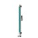 Black pencil with an eraser, hardness of HB, three -sided, plastic, green body