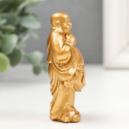 Nezke Polystone Gold "Hothee with a rod of Joua in gold" 5x3x9 cm-1