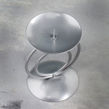 Sunser "Sunset" metal per candle, 8.3x11 cm, silver-3