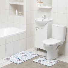 A set of mats for the bathroom and toilet of the Dolyan 