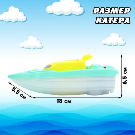 Super Speed ​​boat, works on batteries, mix color-1