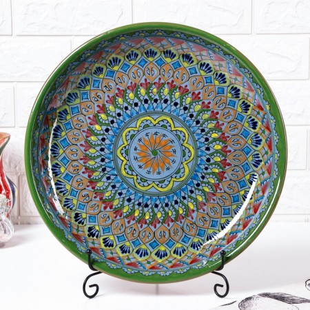 Largan Rishtan ceramics "Patterns", 36 cm, red-1