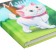 Notepad A7 "Marie", 64 sheets, in a solid cover, cats aristocrats