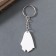 Acryl keychain "Ghost with hearts" 3.7x2.6x0.2 cm