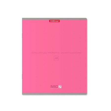 Notebook of 48 sheets in the Erichkrause MC-7 line, cover coated cardboard, offset block, mix-7