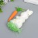 Decor "Rabbit in sprinkling with carrots and grass" set of 15 cm