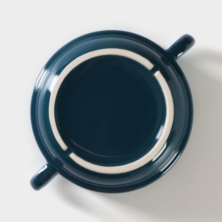 Porcelain broth BLU REATTIVO, 300 ml, D = 11.5 cm, Blue color-5