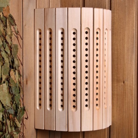 Lampshade from linden, corner rubble-1