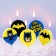 Candle for the cake "Happy Birthday!", 5 pieces, superheroes