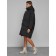 Coat insulated winter female, size 42, black color