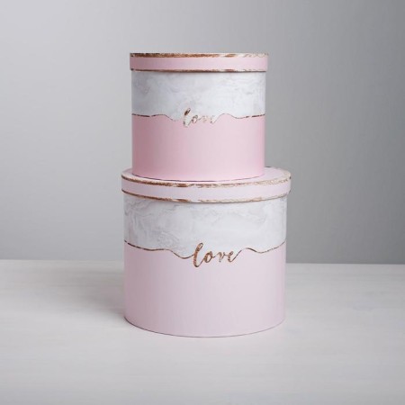 Set of boxes 4 in 1, gift packaging, “marble”, 14 x 14 x 13 - 20 x 20 x 17.5 cm-3