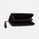 Male purse with zipper, department for bills, for maps, for coins, black color