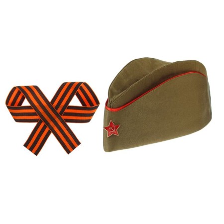 Military set, 2 subjects: cap, St. George tape