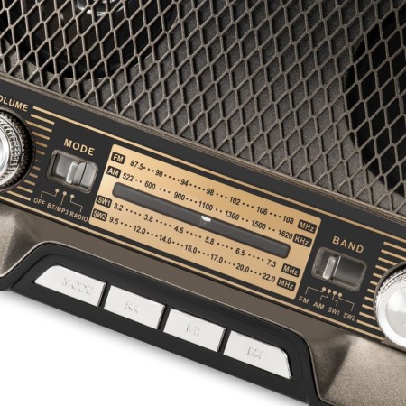 Radio receiver Hyundai H-PSR156 Brown USB SD/Microsd-9