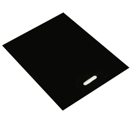 Polyethylene package with a cut handle, black, 40 x 50 cm, 60 μm-1