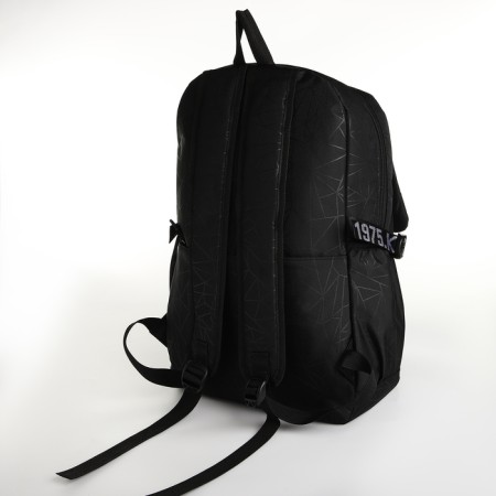 School backpack on lightning, 3 pockets, black color-3