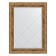 Mirror with engraving in the baguette frame, vignette antique bronze 85 mm, 65x87 cm