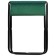 Folding stool, emerald color
