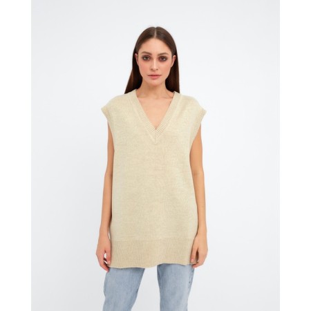 Women's vest MIST, p. L-XL, beige-1