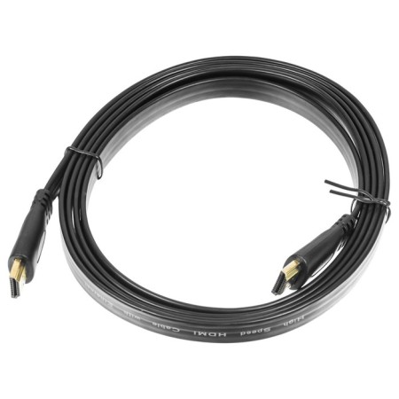 Buro HDMI 1.4 Flat HDMI (M)/HDMI (M) 2M audio cable. Black (BHP HDMI 2)
