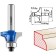 Clester's cutter 28701-25.4, Kav one No. 1, R = 6.3 mm, 25.4 x 11 mm