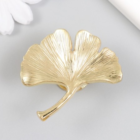 Pen for the casket metal "sheet fan" gold 5x5.4 cm