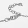 Necklace "India" leaves, color black silver, 32 cm