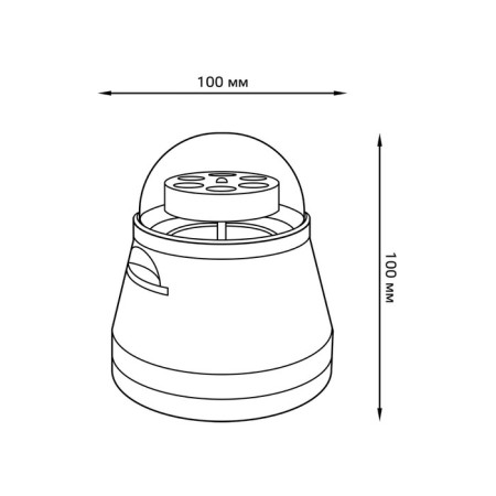 A desktop nightlight with a replaceable projection, 4W, white color-3