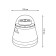A desktop nightlight with a replaceable projection, 4W, white color