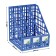Capital, vertical, 3 compartments, blue