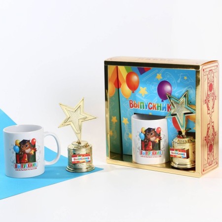 Mug and cup for graduation "graduate", gift set