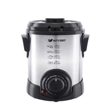 Фритюрница Kitfort KT-2009, 1000 Вт, 1 л, шнур 0.92 м, серебристая