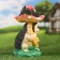 Garden figure "Hedgehog with a hedgehog on fly agaric" 30x20x20cm