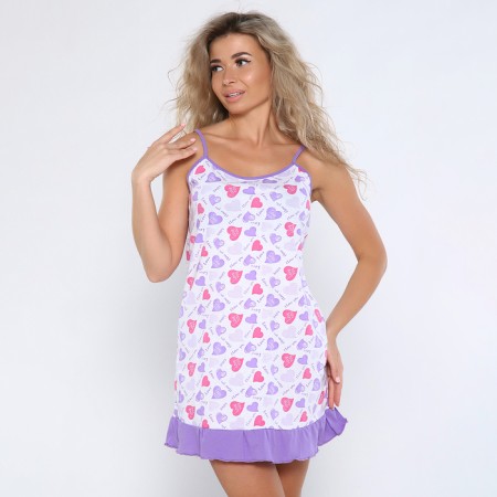 Night shirt female, color lilac, size 46-3