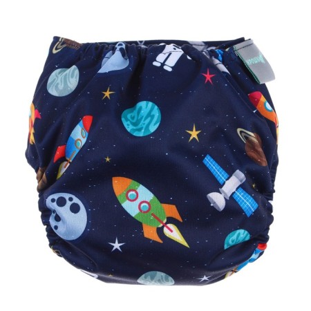 Panties-scammers, reusable, carbon-bamboo fabric, "cosmos", from 0-12 months.-4